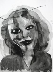 Ugly woman art painting