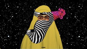 Pakistani Muslim woman art