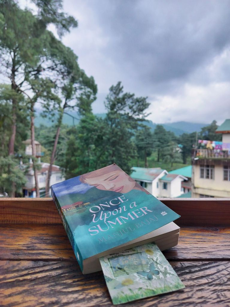 Manjul Bajaj's novel Once Upon a Summer places on a table.
